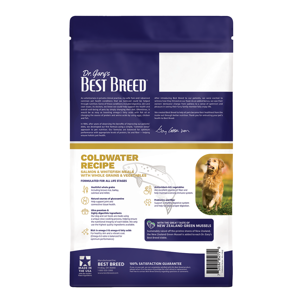 Dr. Gary's Best Breed Cold Water Recipe Dry Dog Food