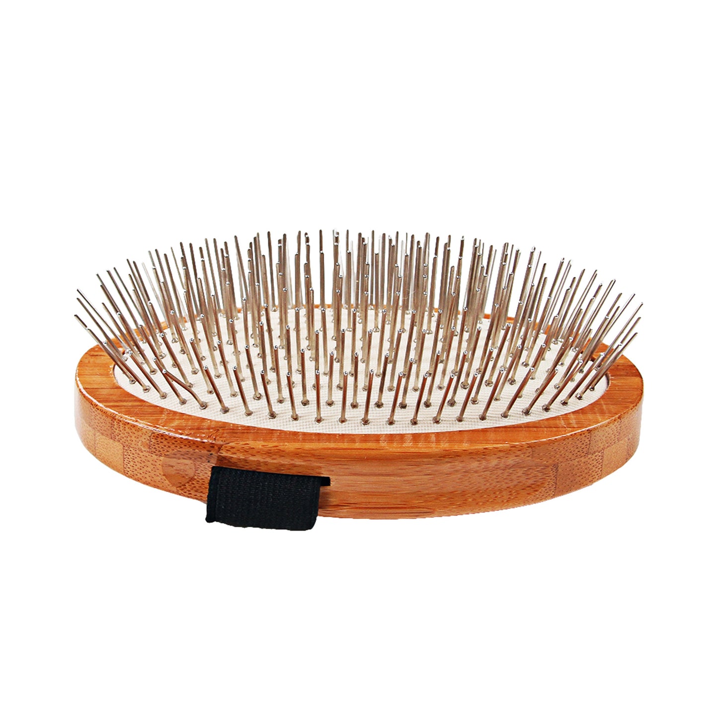Bass Brushes Style & Detangle Pet Brush | 100% Premium Alloy Pin | Pure Bamboo Handle | Palm Style
