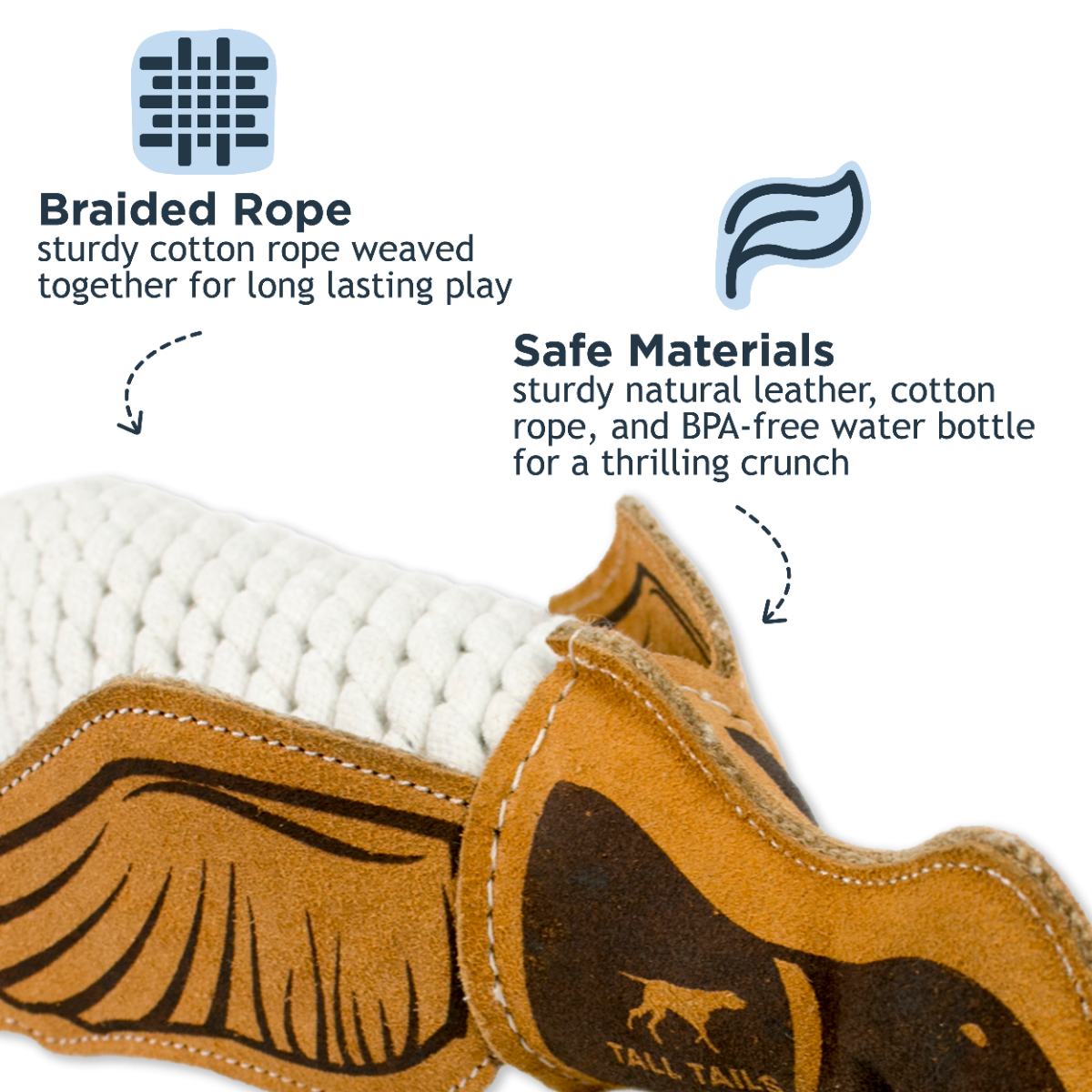 Tall Tails Leather & Rope Crunch Duck