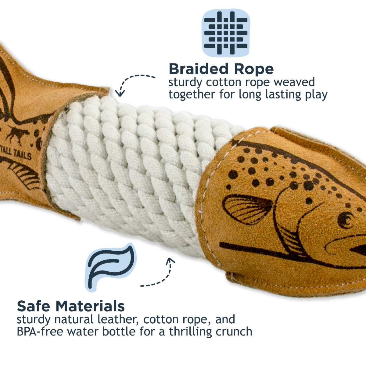 Tall Tails Leather & Rope Crunch Trout