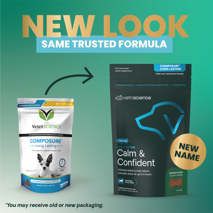 Long Lasting Calm & Confident Chews for Dogs