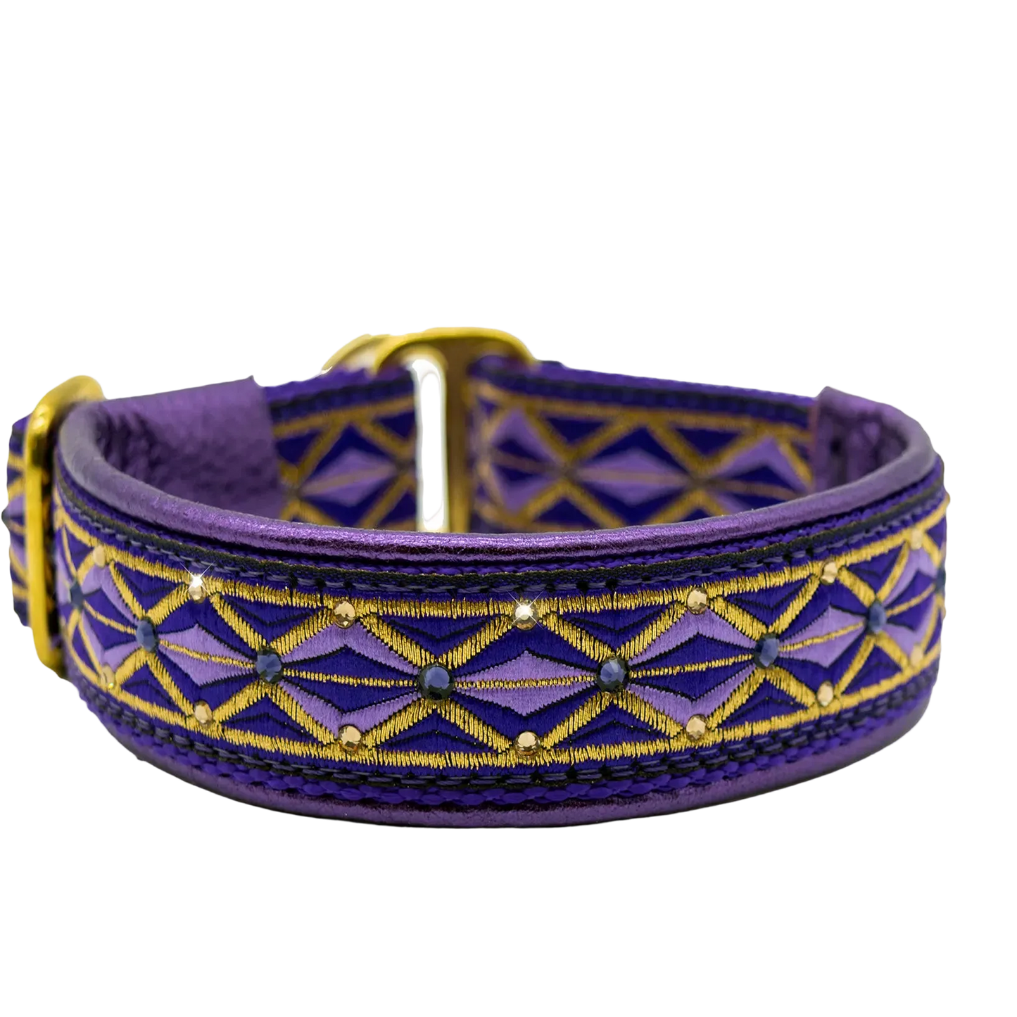 1" Purple Diamonds Luxe Limited Slip Collar