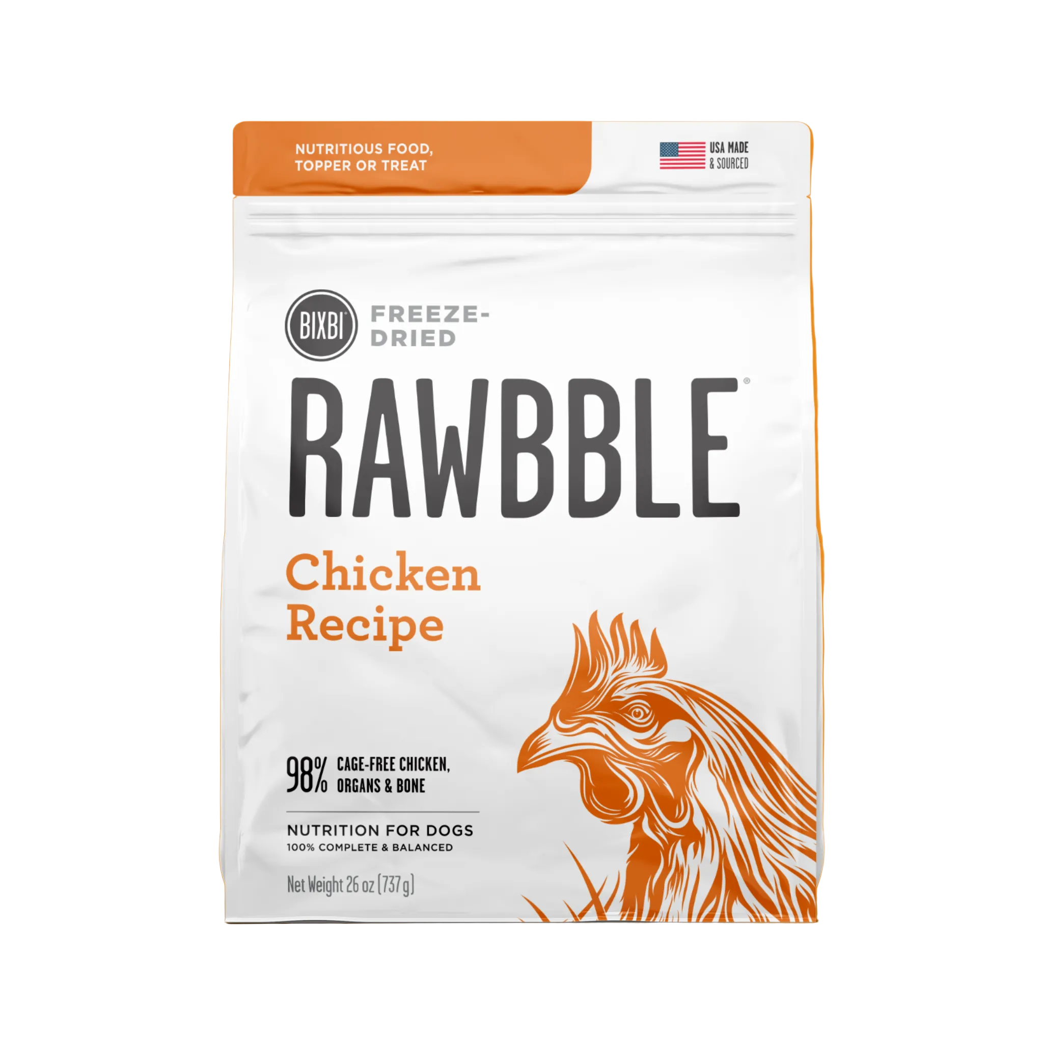 Bixbi Rawbble® Freeze-Dried Dog Food | Chicken Recipe