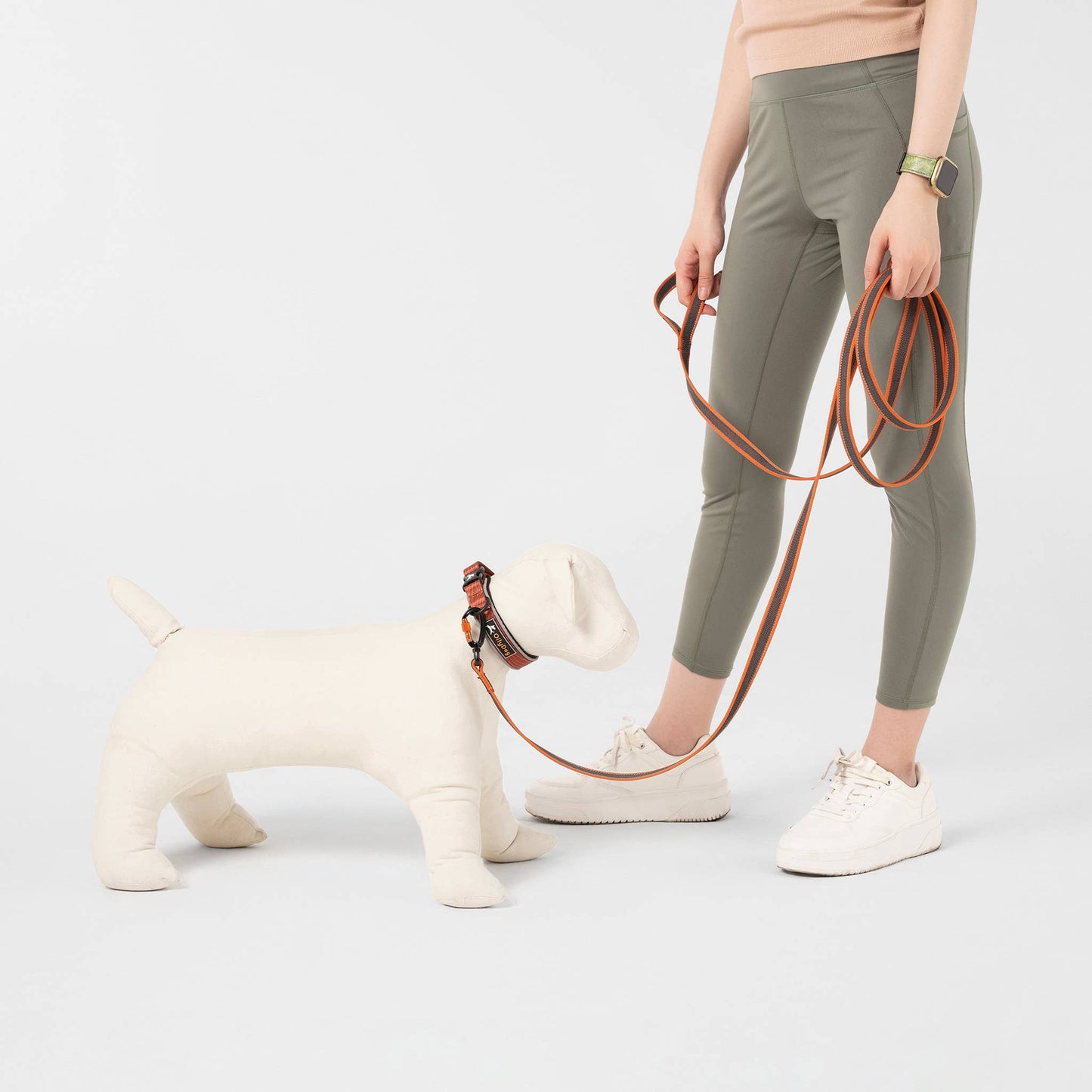 Rubber Grip Reflective Leash