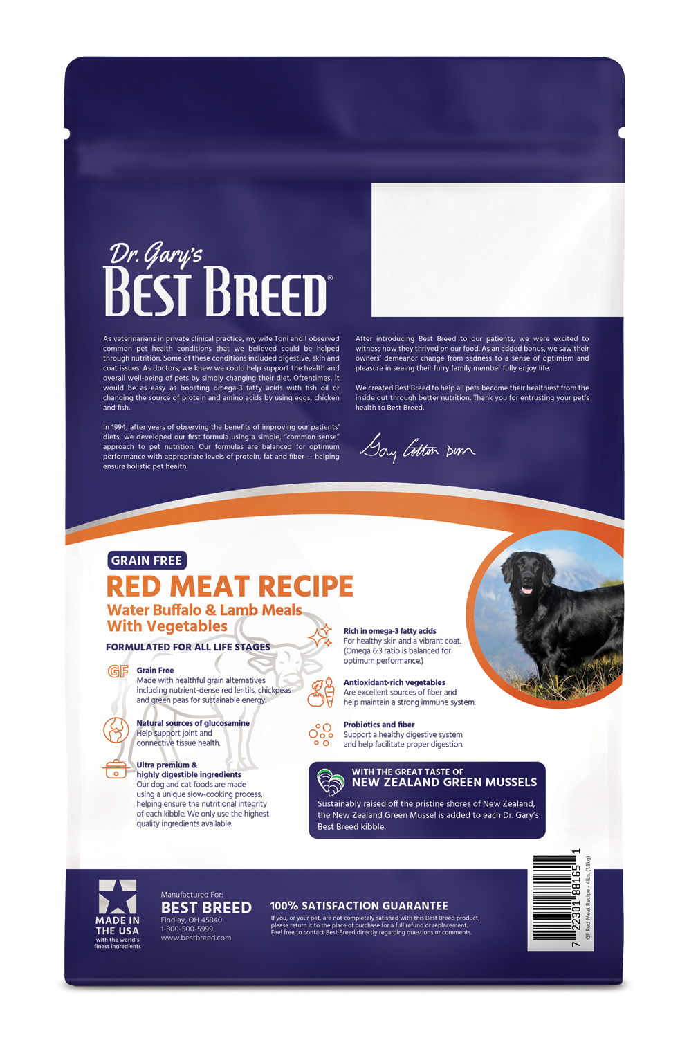 Dr. Gary's Best Breed Grain-Free Red Meat Recipe Dry Dog Food