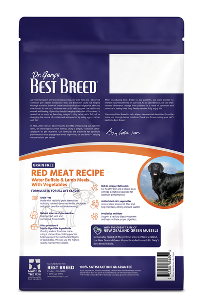 Dr. Gary's Best Breed Grain-Free Red Meat Recipe Dry Dog Food
