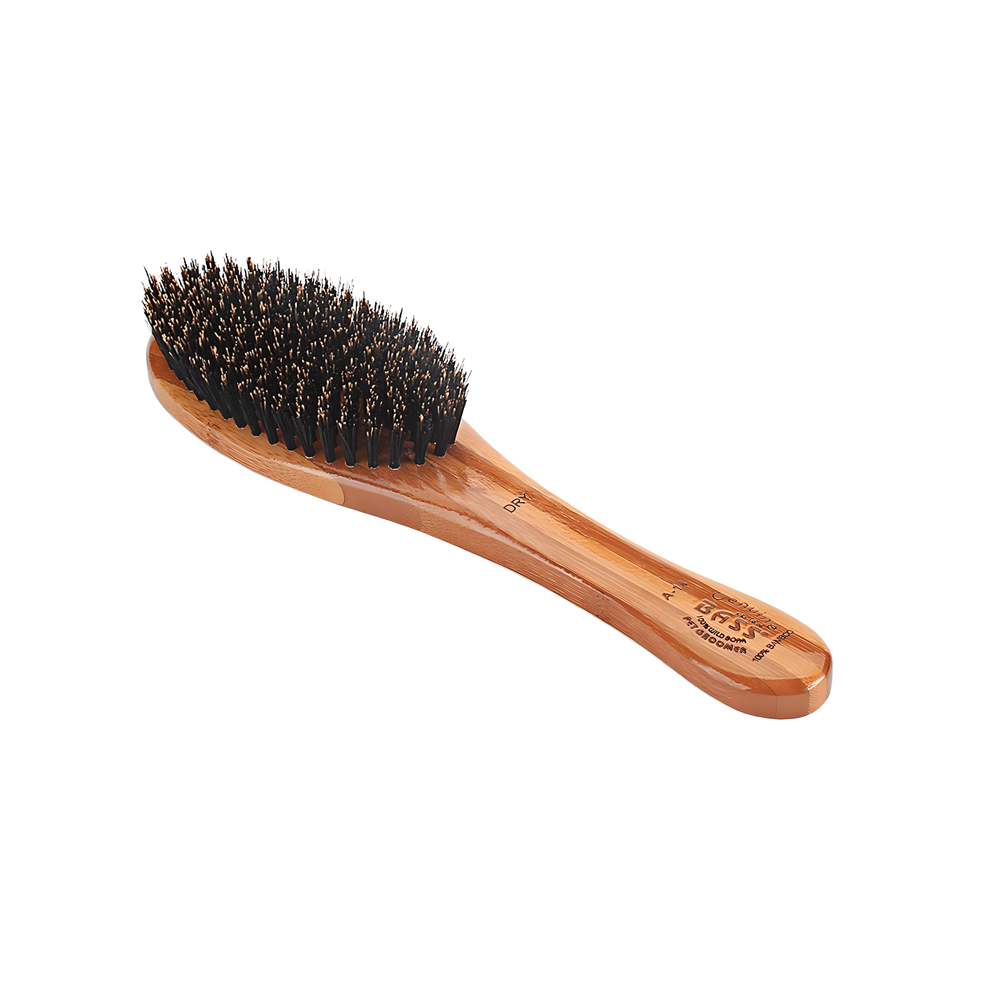 Bass Brushes Shine & Condition Pet Brush | 100% Premium Natural Bristle | Pure Bamboo Handle