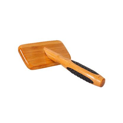 Bass Brushes Dog De-Matting Brush | 100% Premium Alloy Pin SOFT | Pure Bamboo Handle | Large Slicker