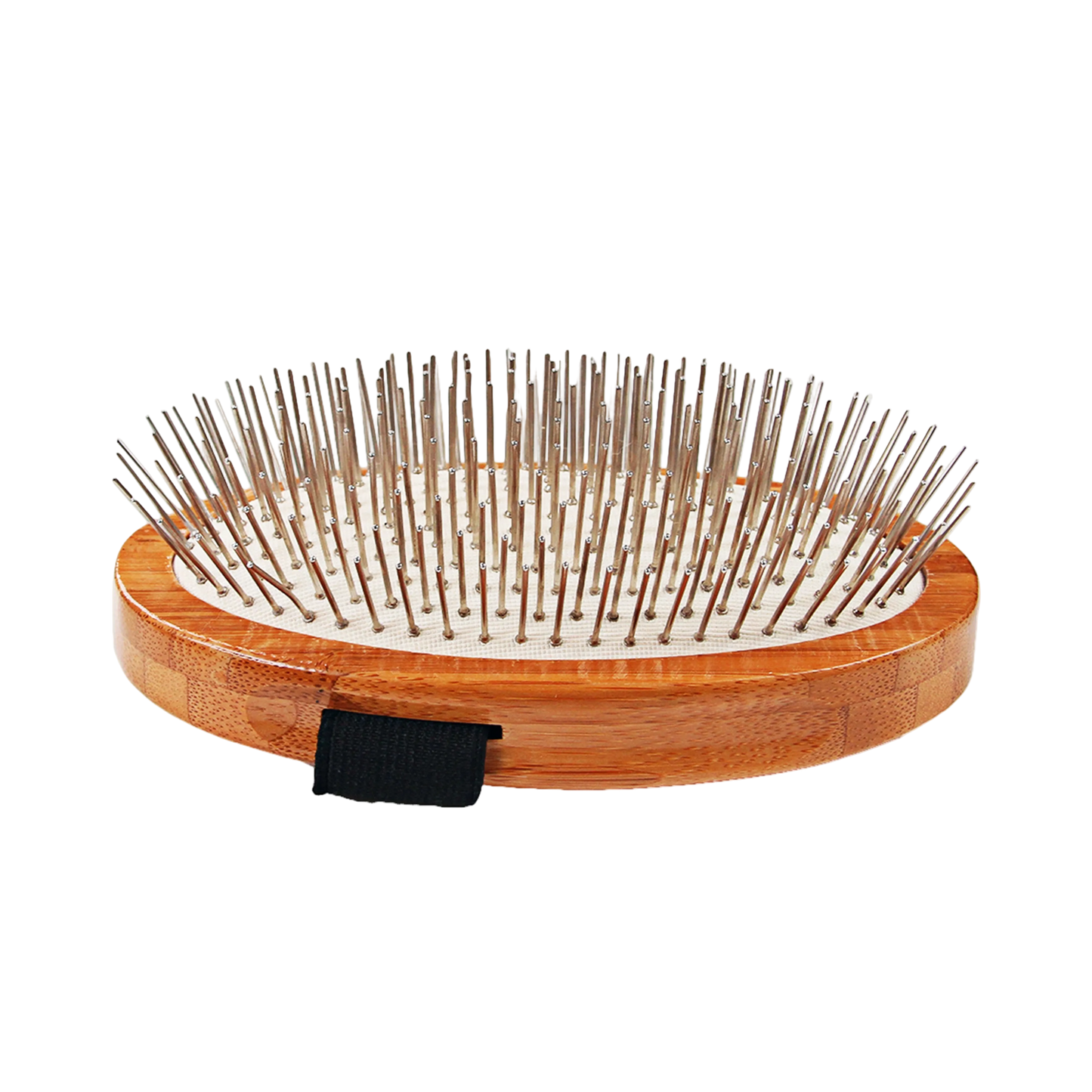 Bass Brushes Style & Detangle Pet Brush | 100% Premium Alloy Pin | Pure Bamboo Handle | Palm Style