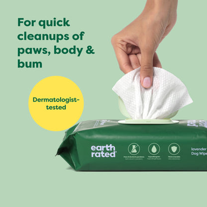 earth-rated®Dog Grooming Wipes