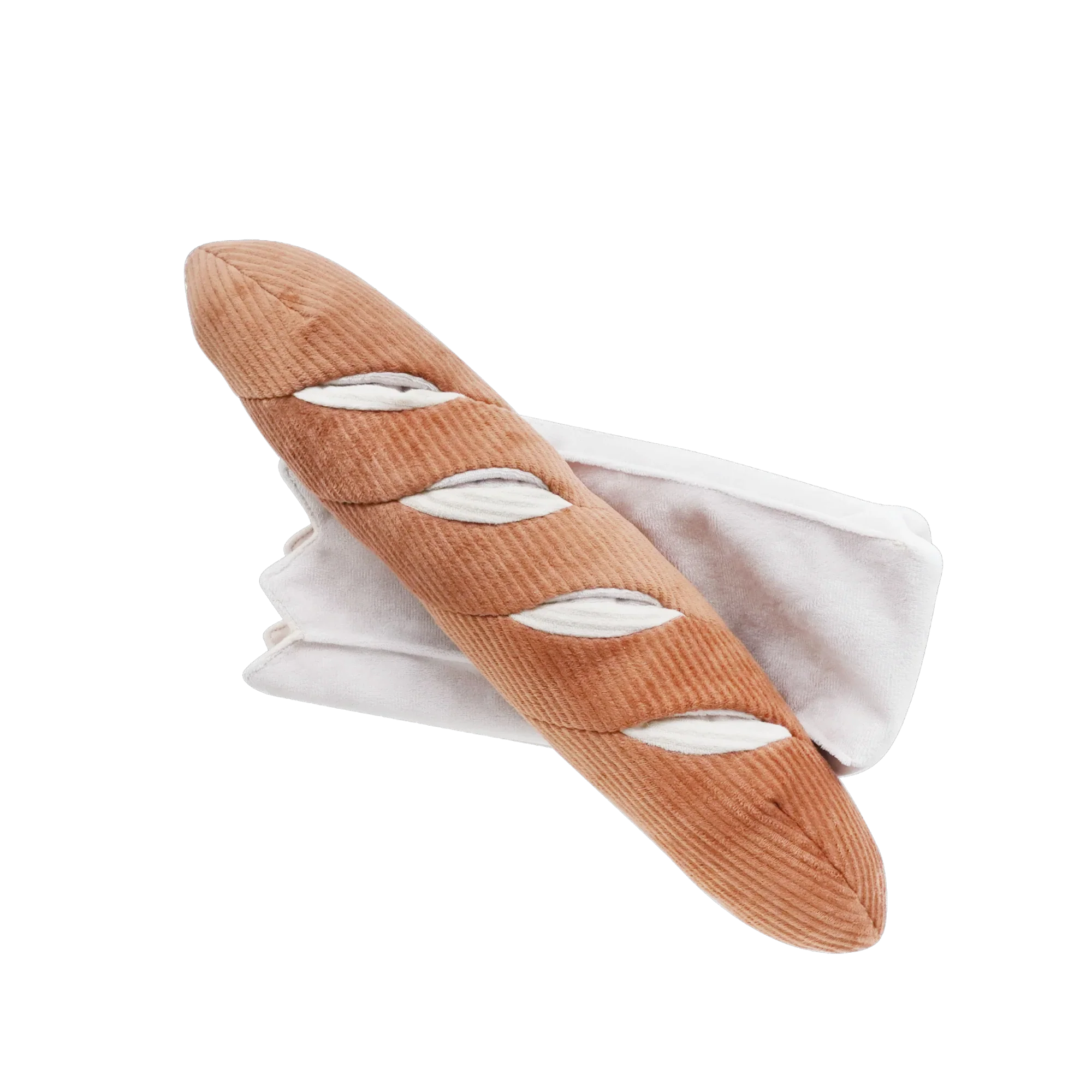 Lambwolf Baguette | Snuffle Crinkle Squeaky Toy