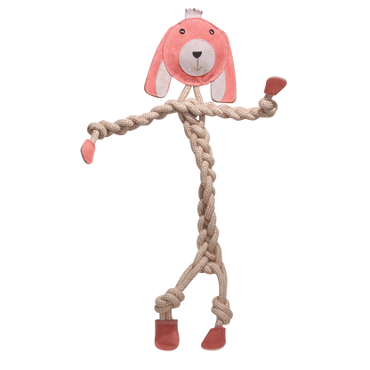 Bitsy Bunny Natural Rope Knottie® Dog Toy
