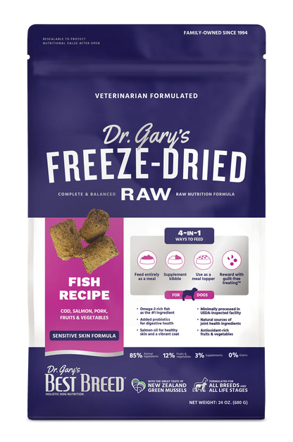 Dr. Gary's Best Breed Freeze-Dried Fish Recipe