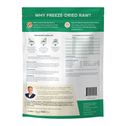 Dr. Marty Nature's Blend Essential Wellness Freeze-Dried Dog Food