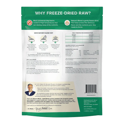Dr. Marty Nature's Blend Small Breed Freeze-Dried Dog Food