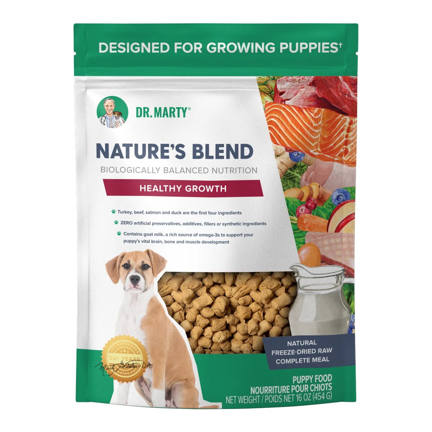 Dr. Marty Nature's Blend Healthy Growth Puppy Freeze-Dried Dog Food