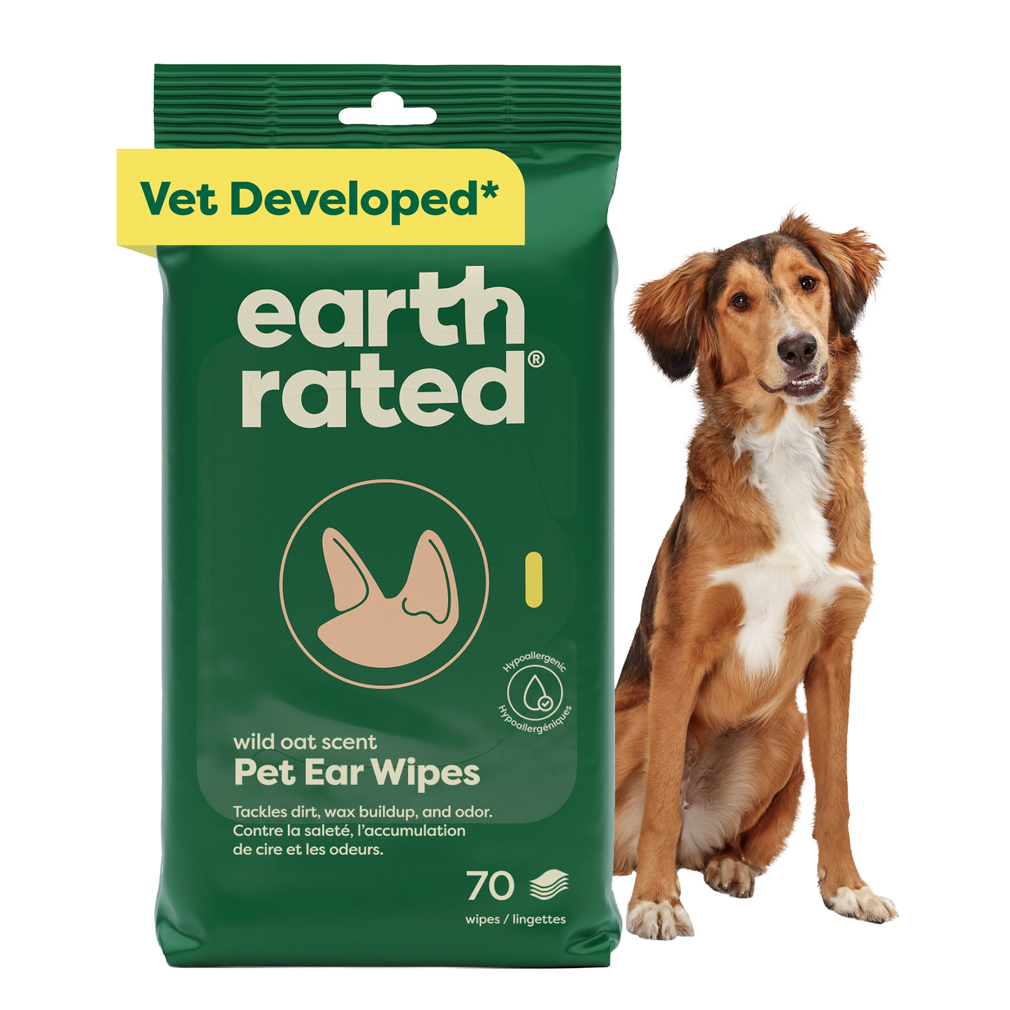 earth-rated® Ear Wipes