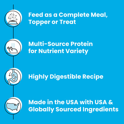 Bixbi Rawbble® Freeze-Dried Dog Food | Salmon & Chicken Recipe
