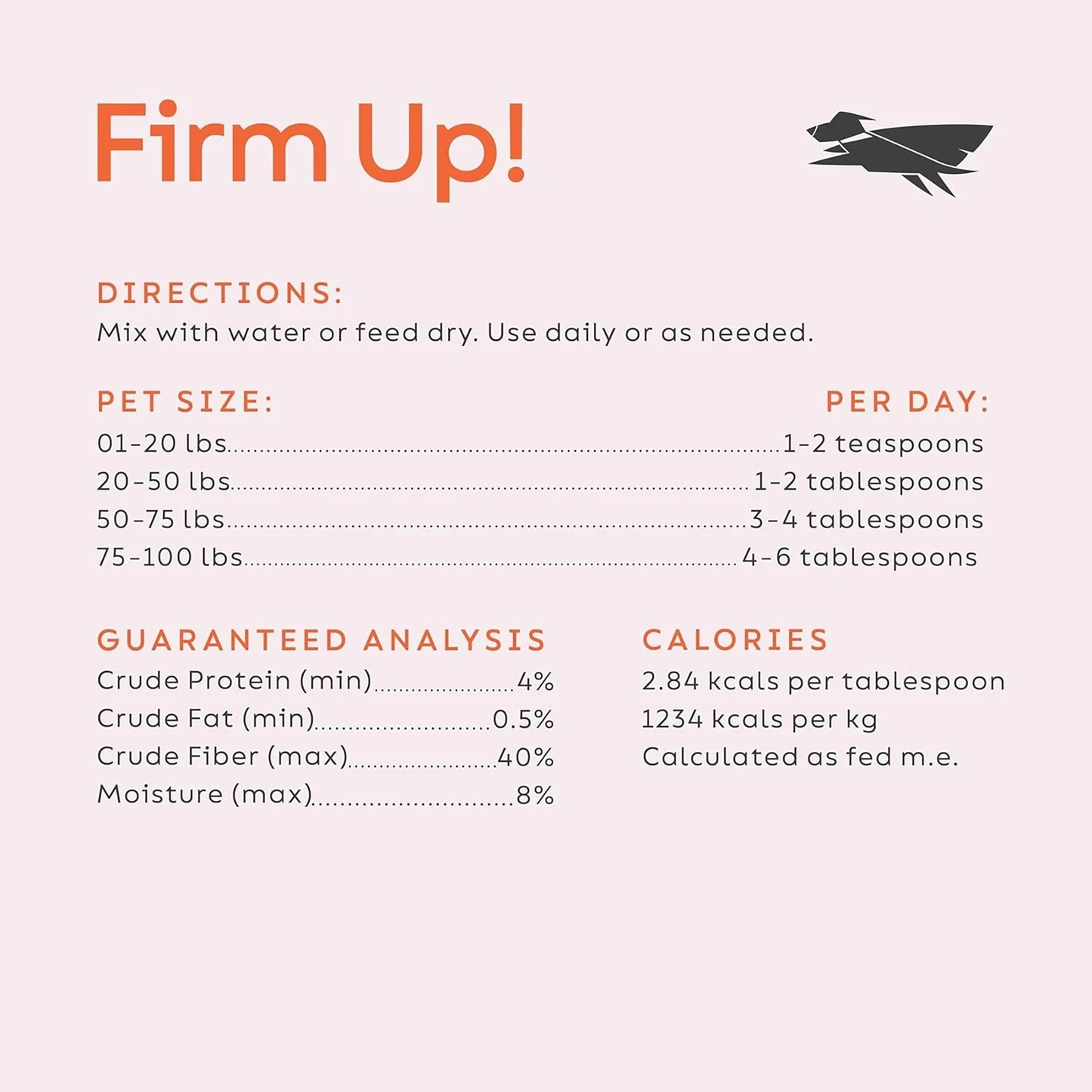 Firm Up! Pumpkin Digestive Aid Supplement for Dogs