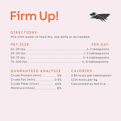 Firm Up! Pumpkin Digestive Aid Supplement for Dogs