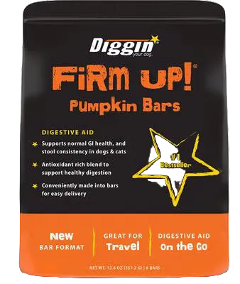 Diggin' Your Dog Firm Up! Pumpkin Digestive Aid Supplement for Dogs
