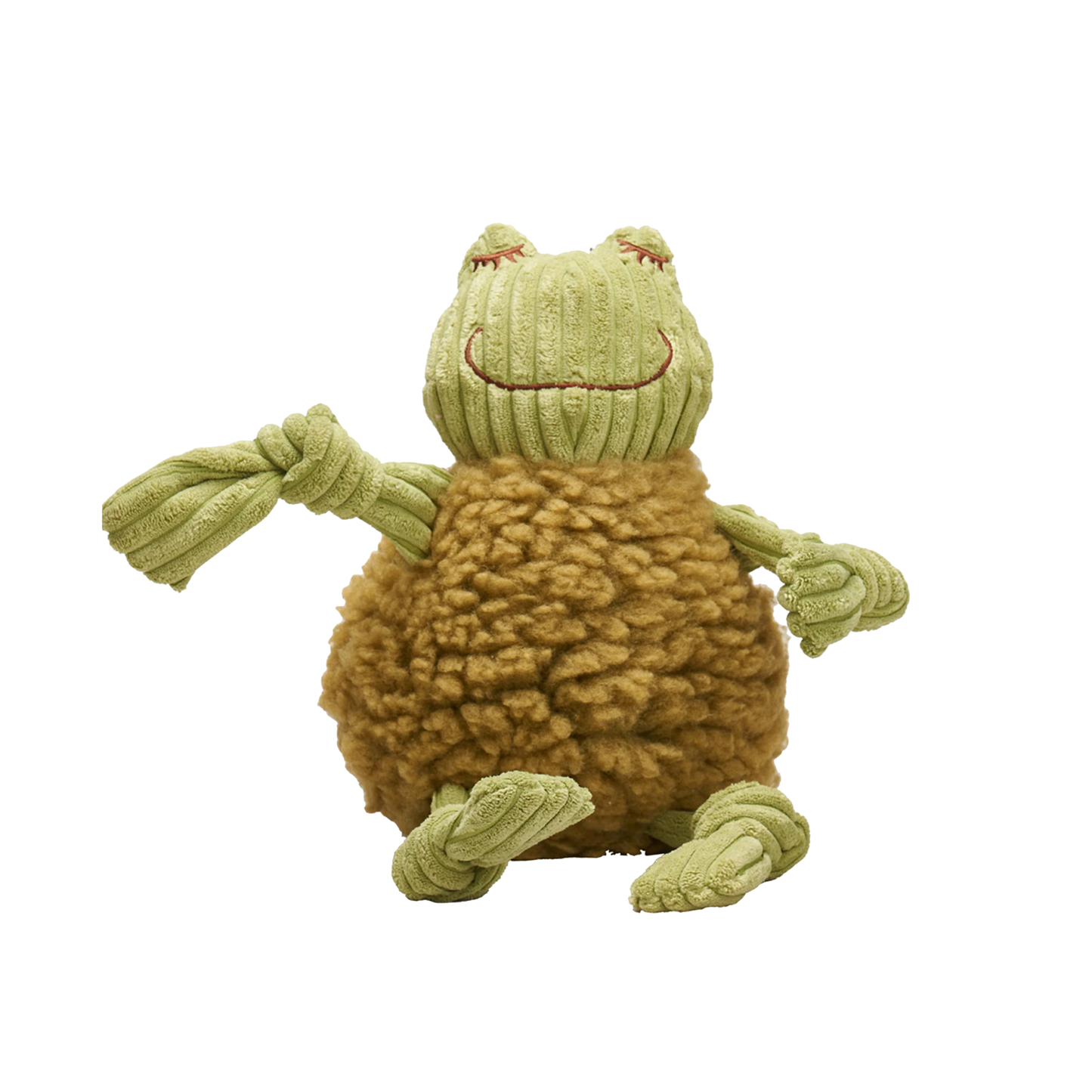 HuggleFleece FlufferKnottie Fiona the Frog Dog Toy