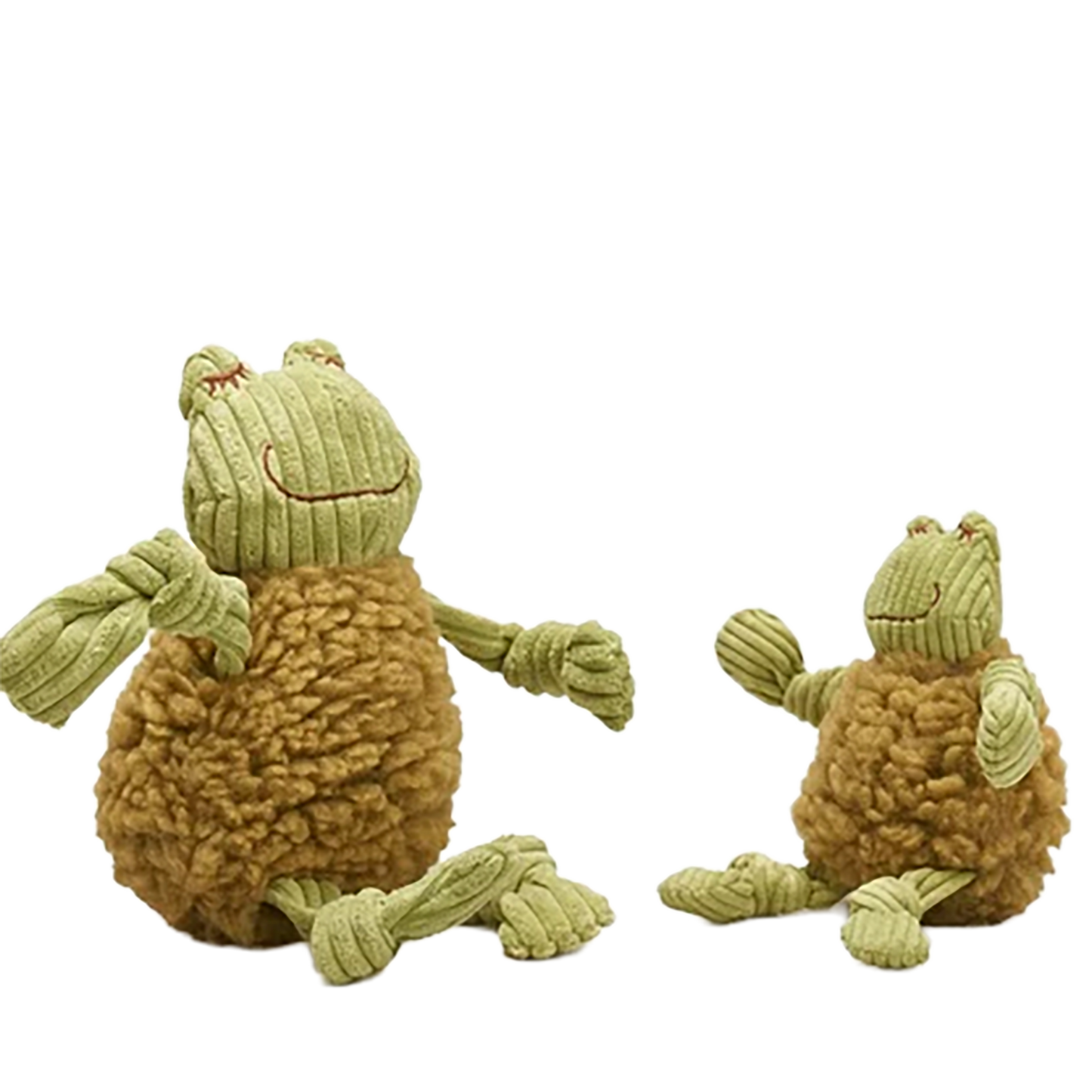 HuggleFleece FlufferKnottie Fiona the Frog Dog Toy