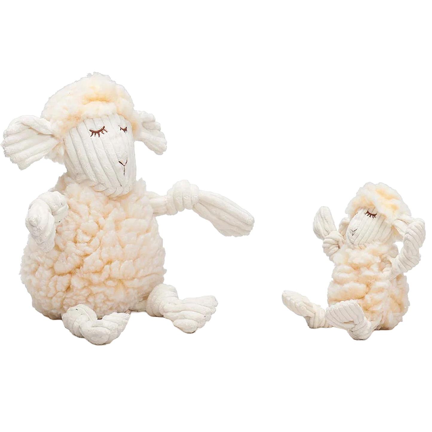 HuggleFleece FlufferKnottie Louise The Lamb Dog Toy
