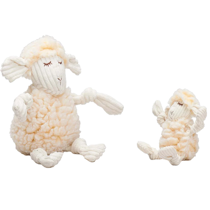 HuggleFleece FlufferKnottie Louise The Lamb Dog Toy