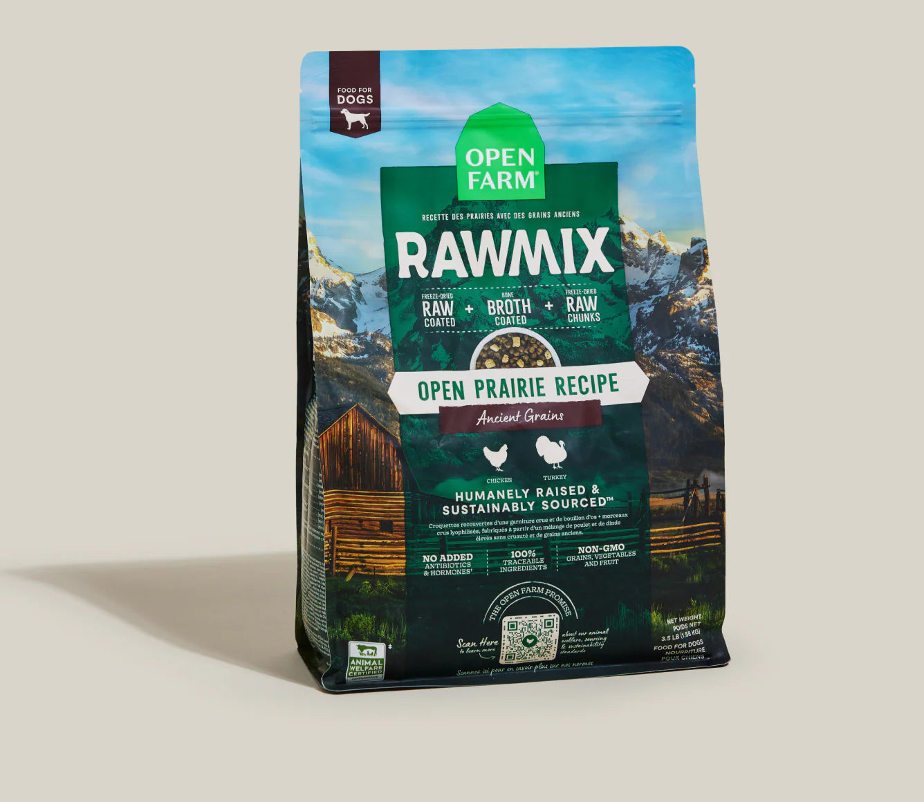 RawMix Open Prairie Ancient Grain Kibble