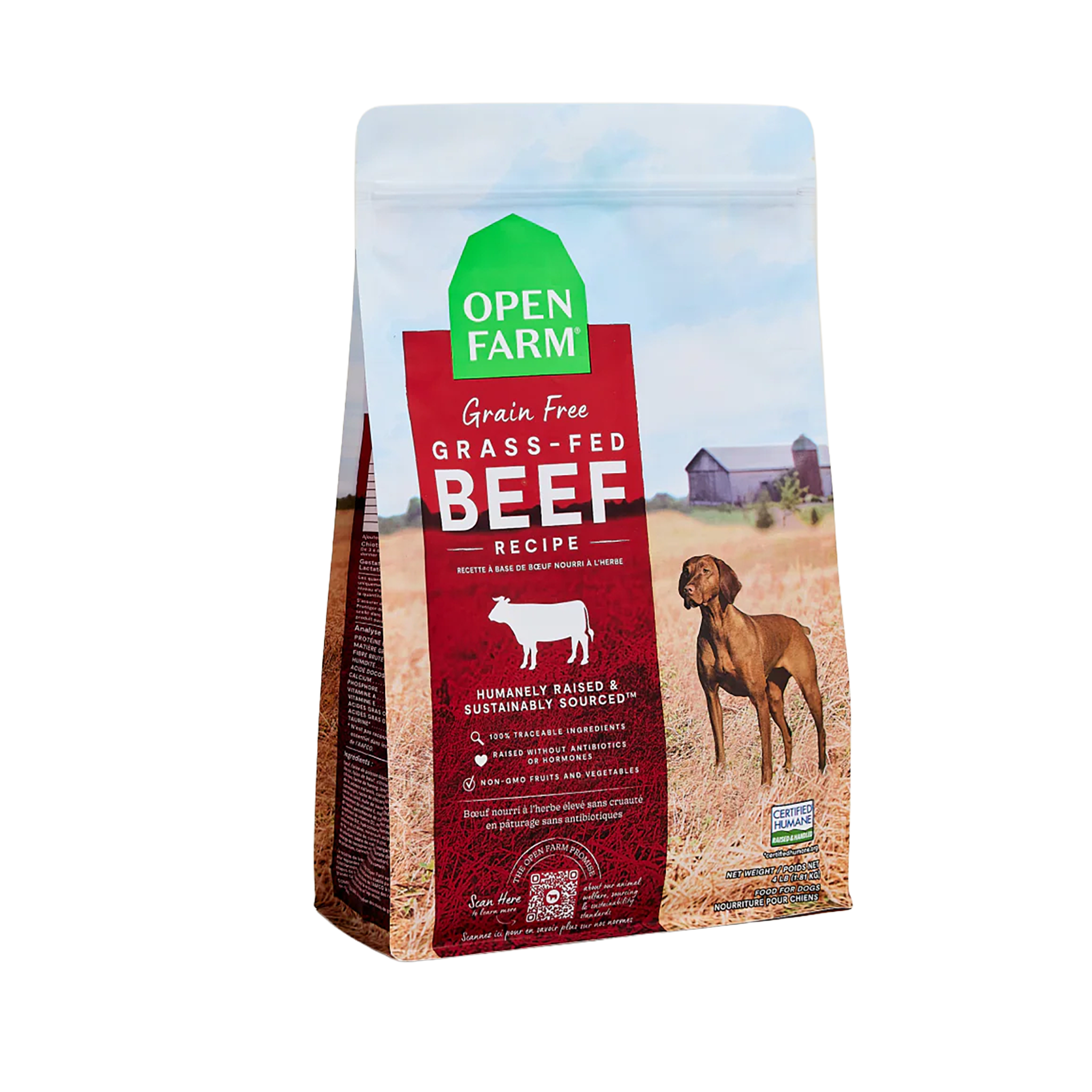 Grass-Fed Beef Grain-Free Kibble For Dogs