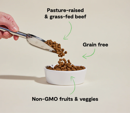 Grass-Fed Beef Grain-Free Kibble For Dogs