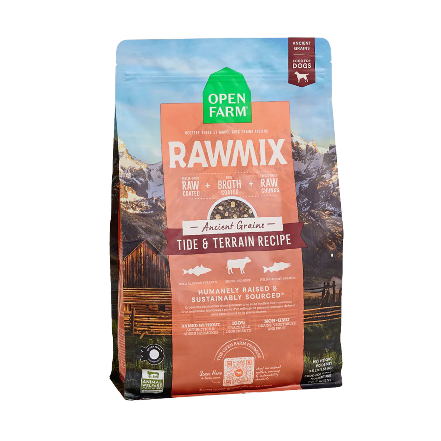 RawMix Tide & Terrain Ancient Grain Kibble