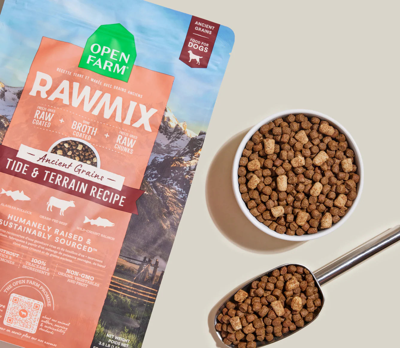 RawMix Tide & Terrain Ancient Grain Kibble