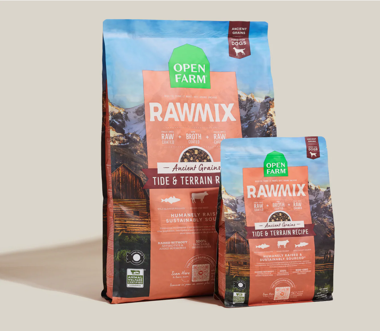 RawMix Tide & Terrain Ancient Grain Kibble