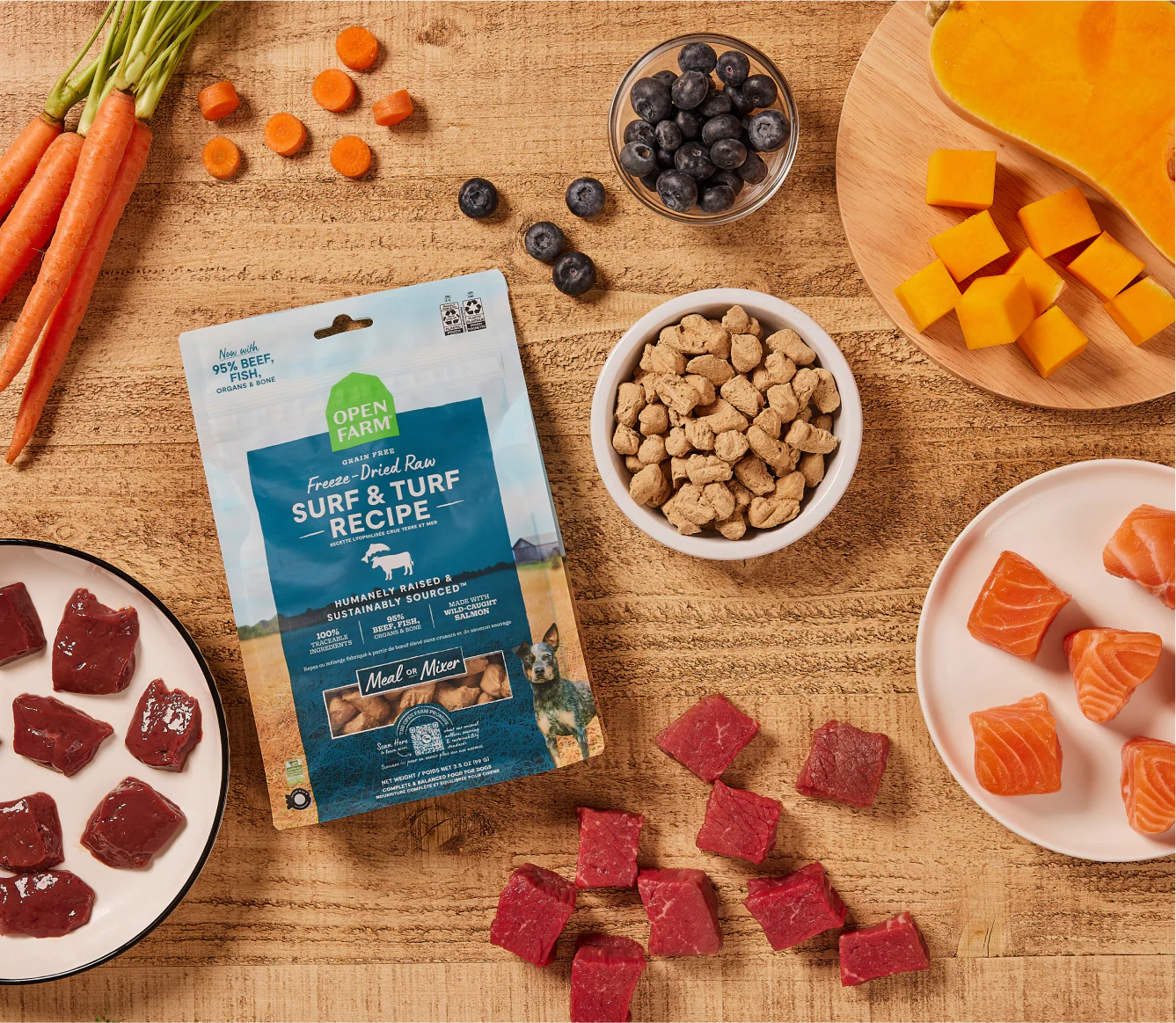 Open Farm Surf & Turf Freeze-Dried Raw Dog Food