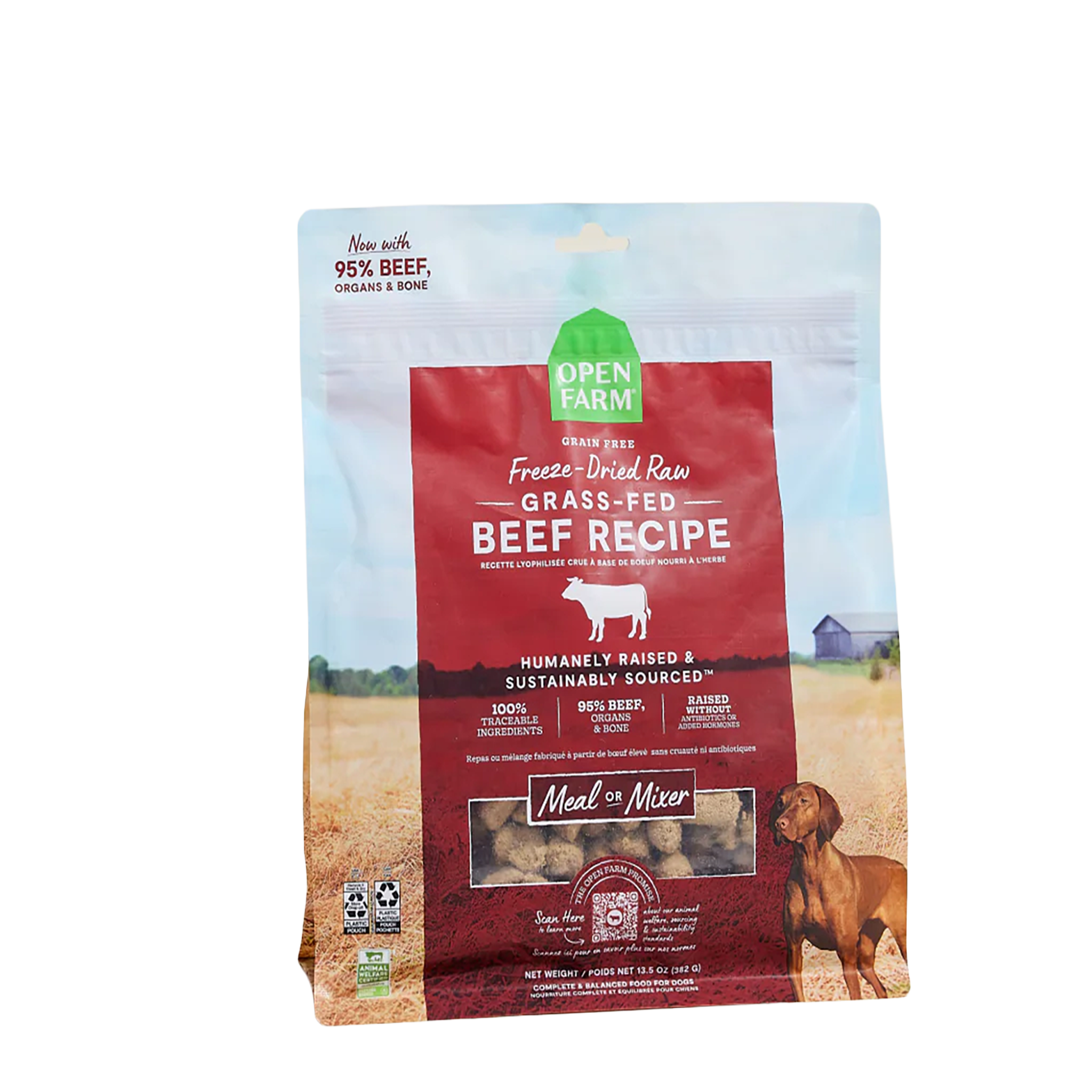 Open Farm Grass-Fed Beef Freeze Dried Raw Morsels for Dogs