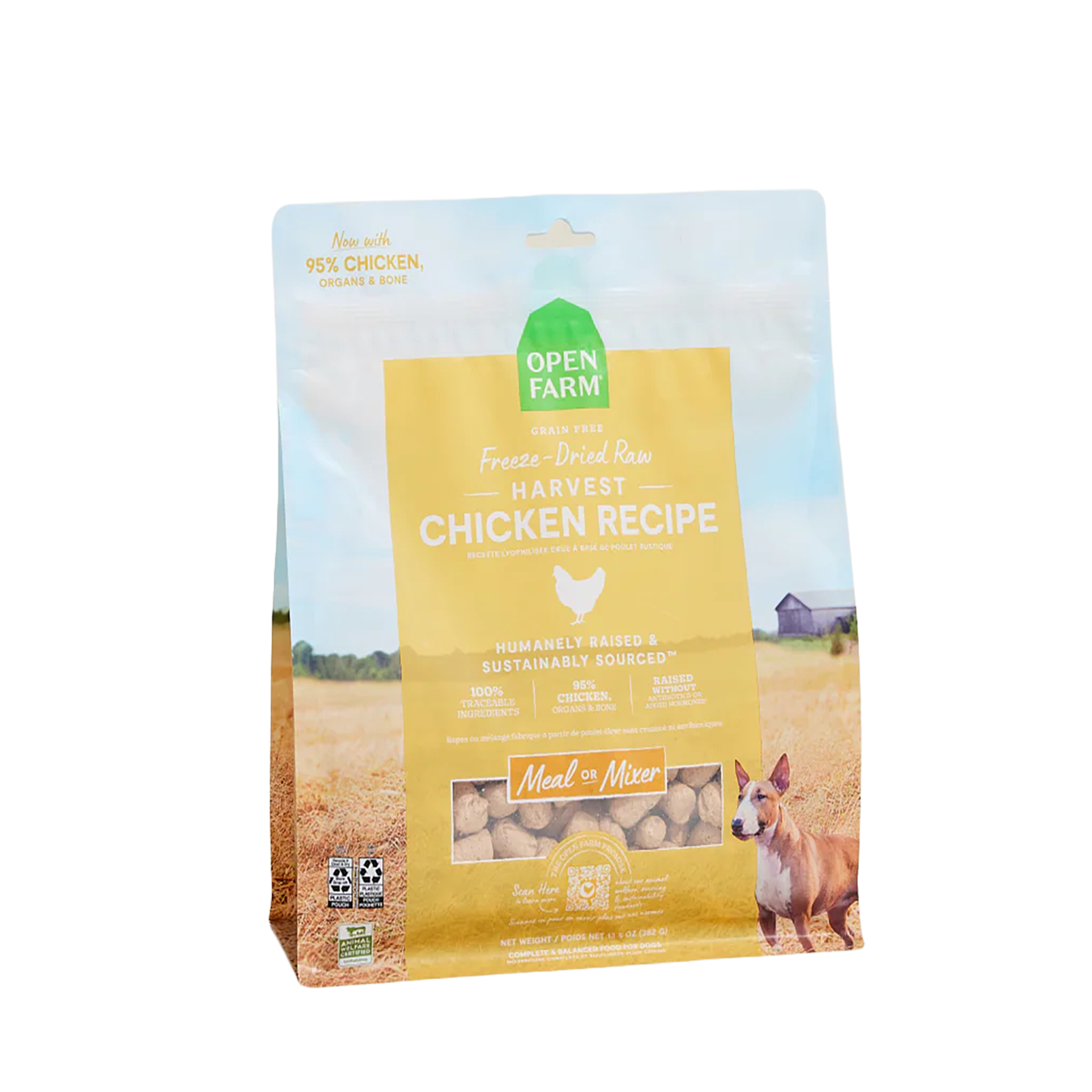 Open Farm Harvest Chicken Freeze Dried Raw Morsels for Dogs