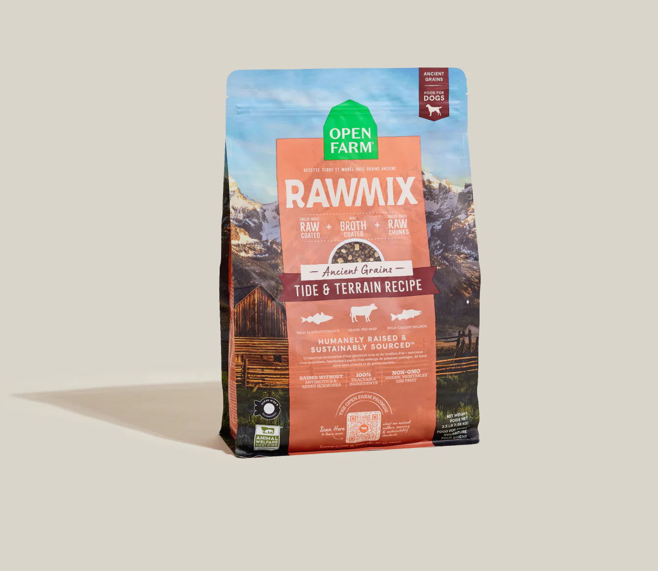 RawMix Tide & Terrain Ancient Grain Kibble