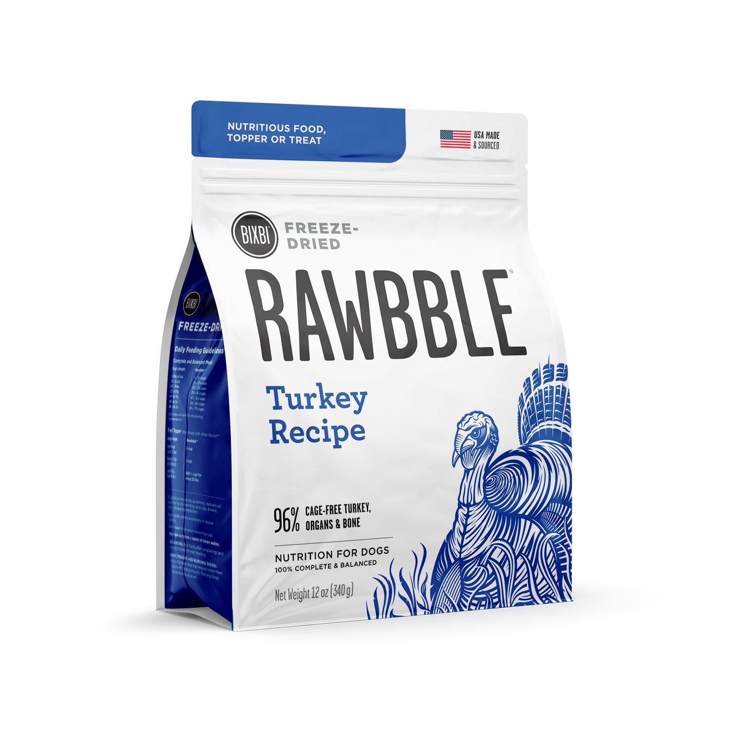 Bixbi Rawbble® Freeze-Dried Dog Food | Turkey Recipe