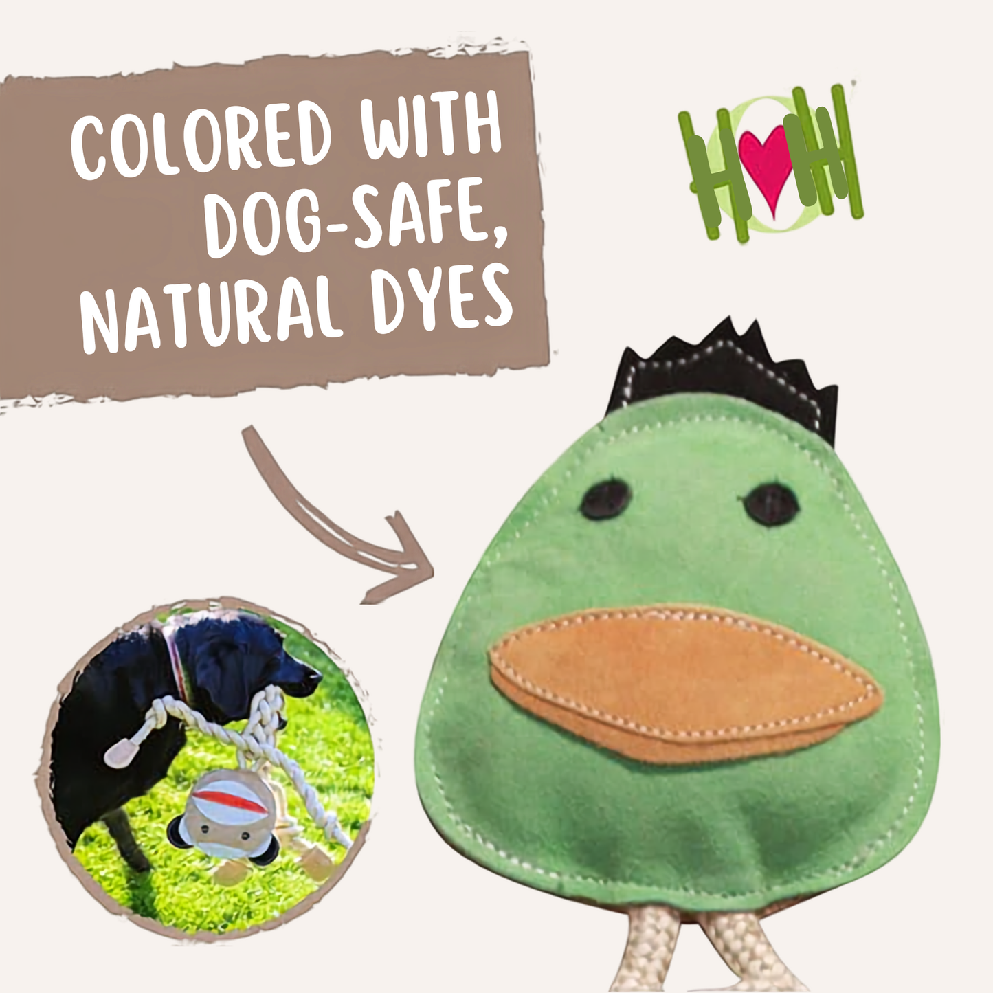 Bitsy Bunny Natural Rope Knottie® Dog Toy