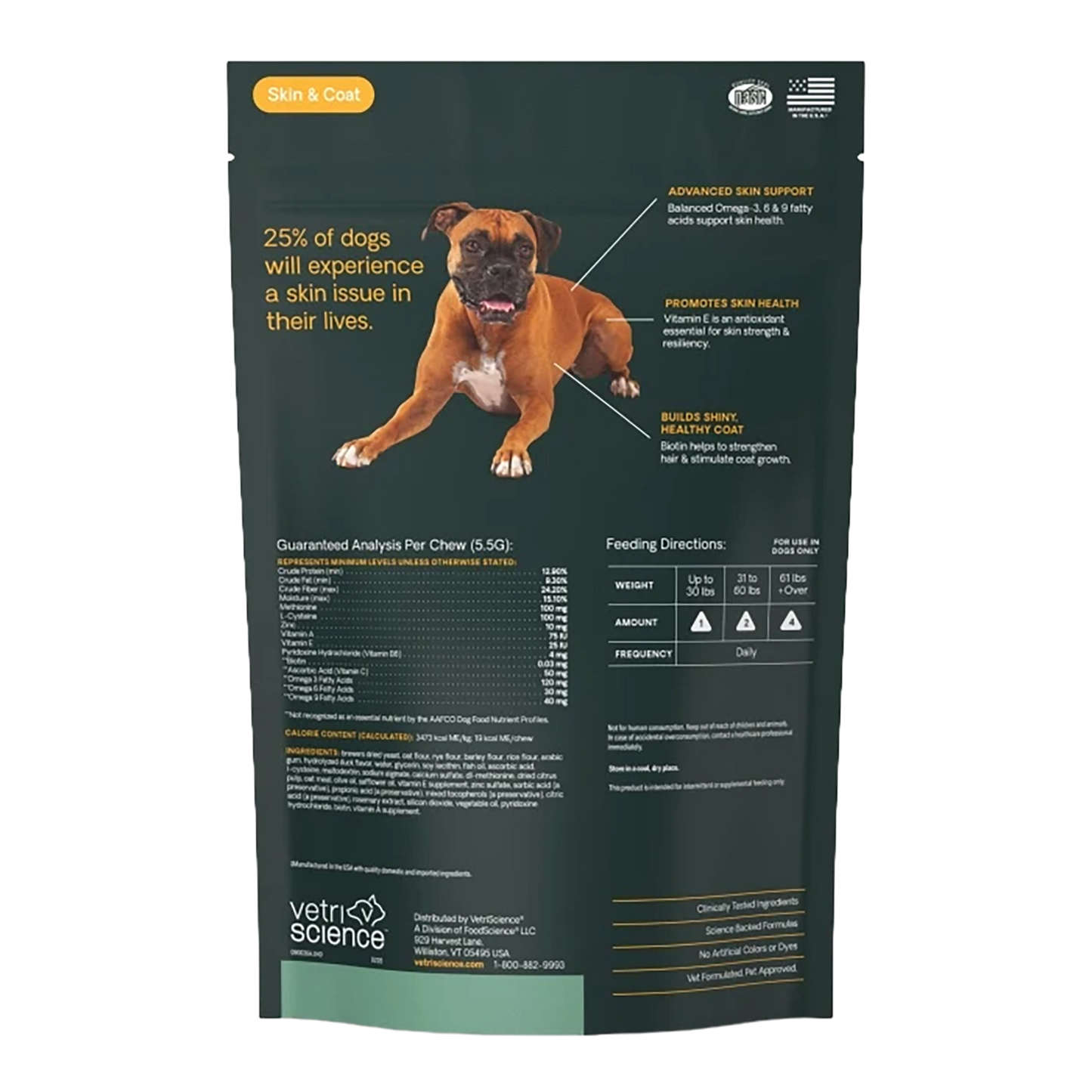 VetriScience Healthy Skin & Coat Chews