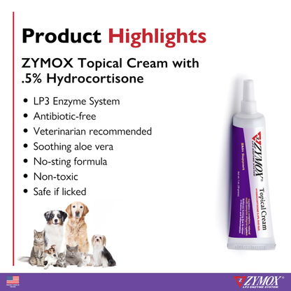 Zymox Topical Cream with Hydrocortisone
