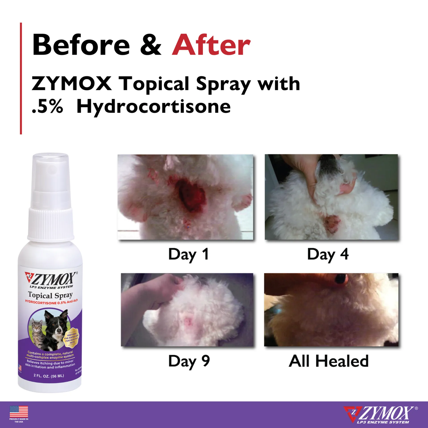 Zymox Topical Spray with Hydrocortisone