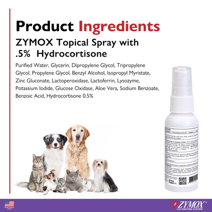 Zymox Topical Spray with Hydrocortisone