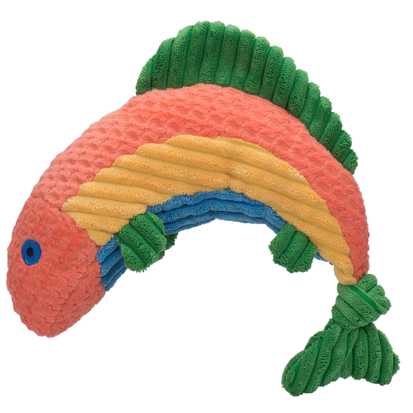 Raucous Rainbow Trout Knottie® Plush Dog Toy