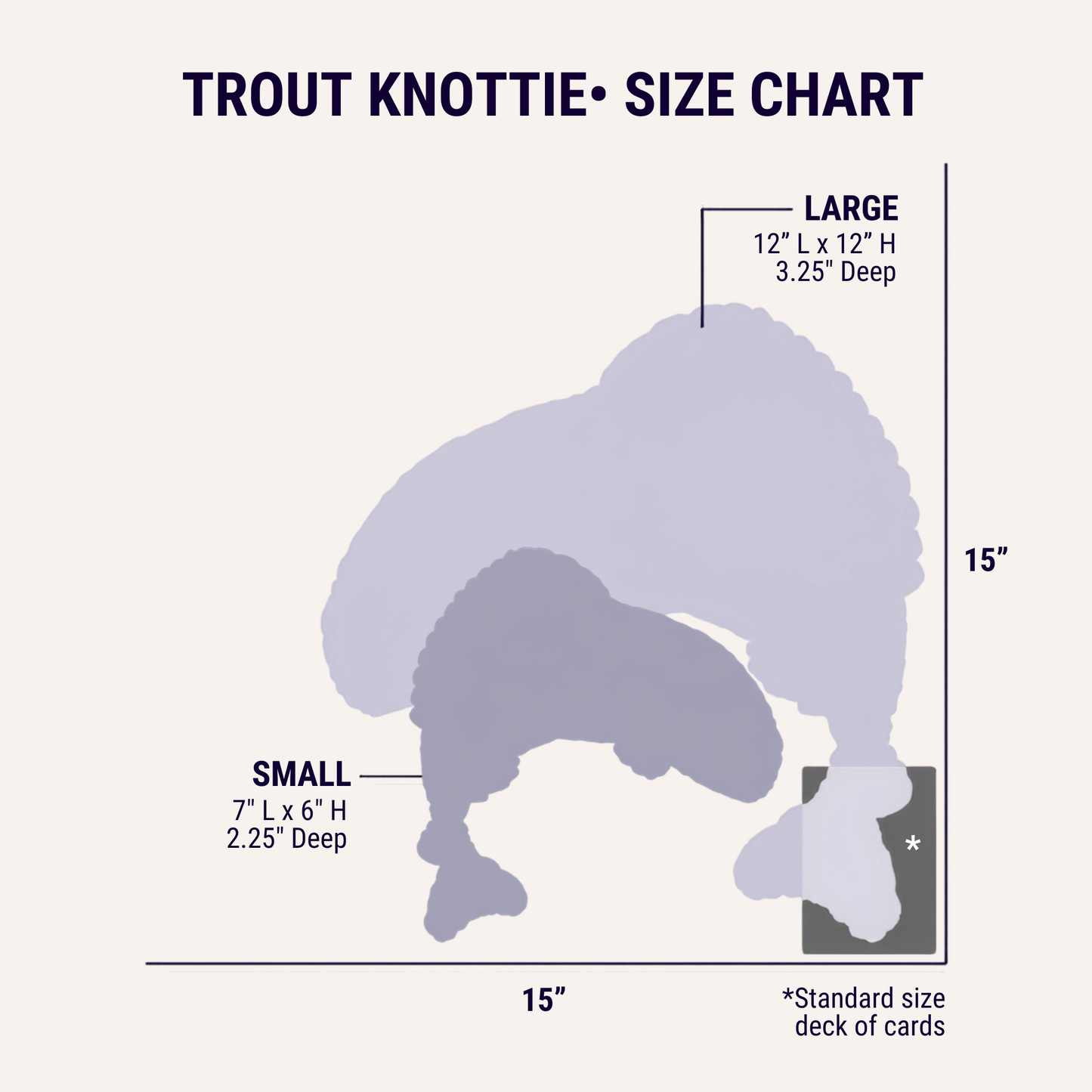 Raucous Rainbow Trout Knottie® Plush Dog Toy