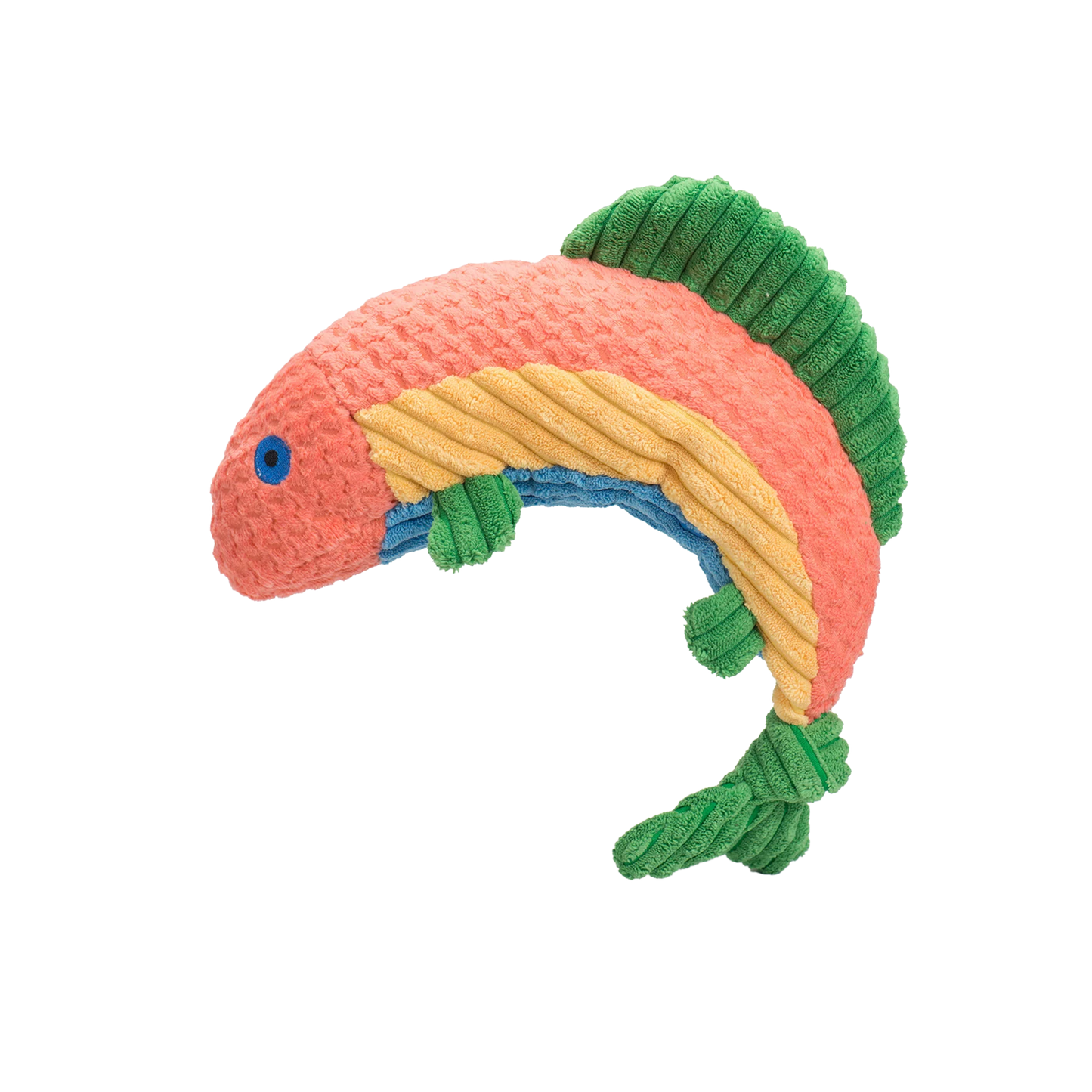 Raucous Rainbow Trout Knottie® Plush Dog Toy