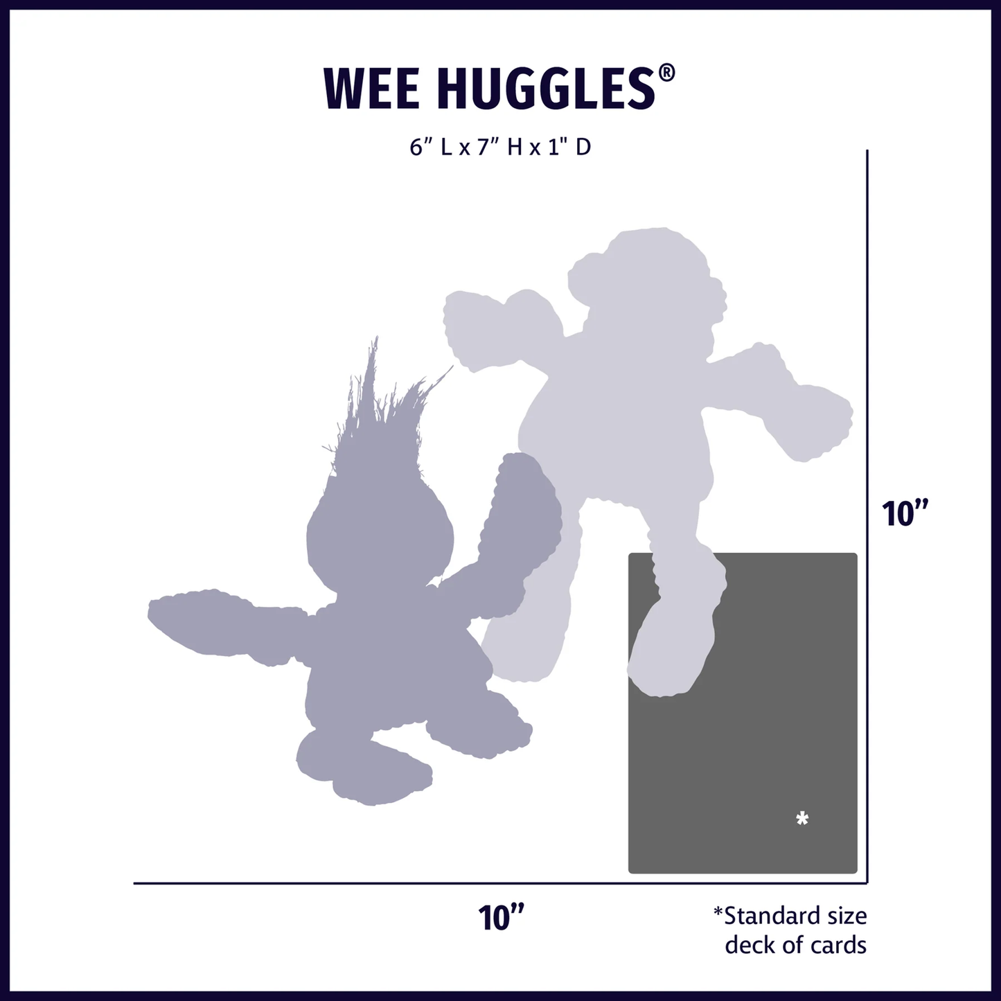 Wee Huggles® Assorted Plush Toys For Dogs, 6 Pack