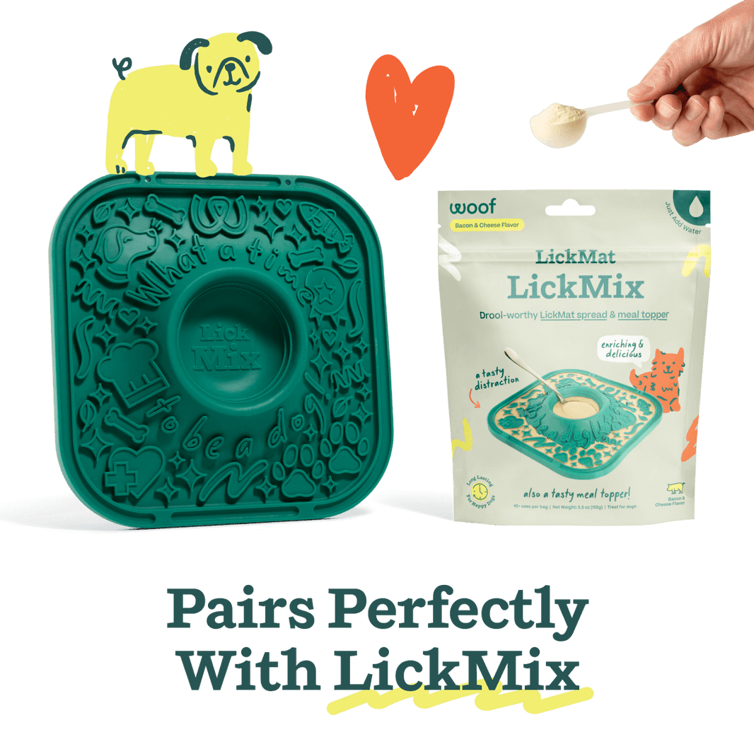 Woof 2-in-1 Lick Mat Slow Feeder